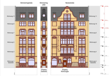 Domizil Sömmeringplatz Penthouse mit Aufzug und Denkmalabschreibung - Ansicht nach Fertigstellung