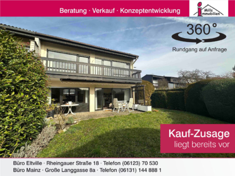 Attraktive Doppelhaushälfte in 1-A Lage von Eltville-Ost mit Balkon, Terrasse und sonnigem Süd-Garten, 65343 Eltville am Rhein, Doppelhaushälfte