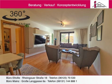 Großzügige Eigentumswohnung mit 2 Balkonen und tollem Schnitt in guter Lage von Mainz-Kostheim, 55246 Wiesbaden, Wohnung