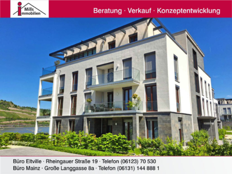 **Erste Reihe in Bingen am Rhein** 3 Neuwertige Luxus-Wohnungen mit Rhein- und Weinbergblick in Bestlage, 55411 Bingen am Rhein, Wohnung
