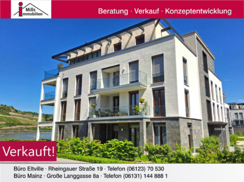 **Erste Reihe in Bingen am Rhein** 3 Neuwertige Luxus-Wohnungen mit Rhein- und Weinbergblick, 55411 Bingen am Rhein, Wohnung