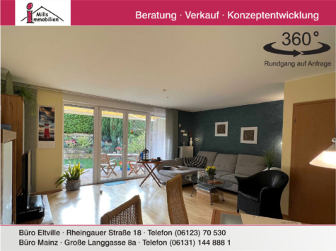 Energetisch erstklassiges Einfamilienhaus mit Dachterrasse und hübschen Süd-West Garten in Mainz-Weisenau, 55130 Mainz, Reihenhaus