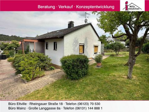 Freist. Bungalow mit schönem Garten in 1 A Lage von WI-Heßloch, 65191 Wiesbaden, Einfamilienhaus