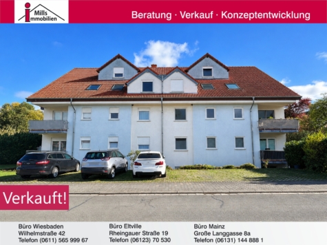 Saulheim: Top gepflegte und moderne Eigentumswohnung mit Terrasse und schönem kleinen Garten, 55291 Saulheim, Etagenwohnung