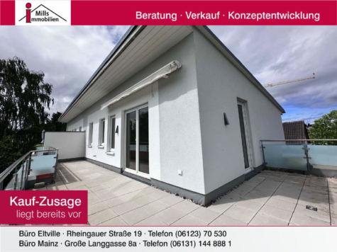 Moderne Eigentumswohnung mit Penthouse-Charakter und großer Dachterrasse, 55126 Mainz, Wohnung