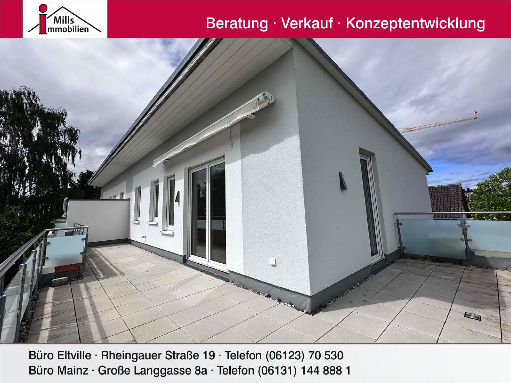 Moderne Eigentumswohnung mit Penthouse-Charakter und großer Dachterrasse, 55126 Mainz, Wohnung