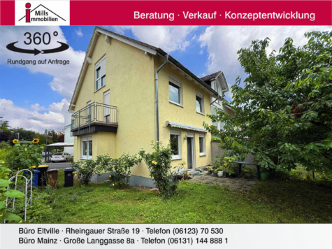 Junges Einfamilienhaus in 1-A Wohnlage von Eltville mit Terrasse und ideal ausgerichtetem Garten, 65343 Eltville am Rhein, Reiheneckhaus