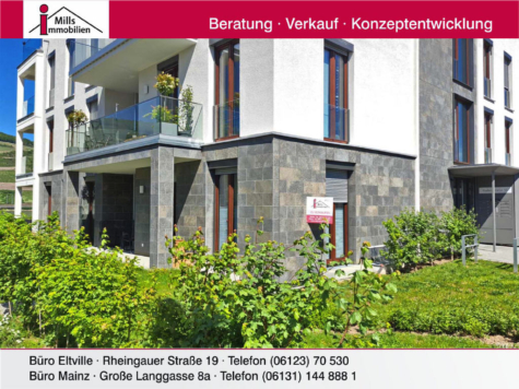 **Erste Reihe in Bingen am Rhein** 3 Neuwertige Luxus-Wohnungen mit Rhein- und Weinbergblick in Bestlage, 55411 Bingen am Rhein, Wohnung
