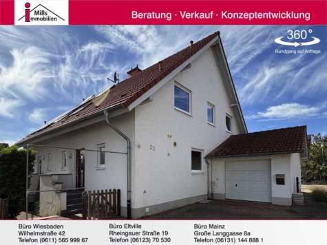 Top geschnittenes Einfamilienhaus mit Terrasse in ruhiger Lage von Sprendlingen, 55576 Sprendlingen, Doppelhaushälfte