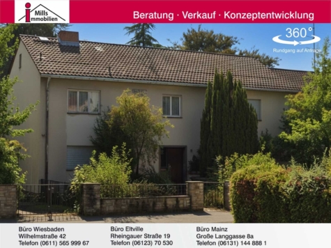 1-A-Lage in Mainz Hartenberg-Münchfeld Beeindruckendes, vielseitig nutzbares 1 bis 3 Familienhaus, 55122 Mainz, Einfamilienhaus