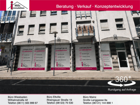 **Seltene Gelegenheit für Gewerbebetreibende** Große Ladenfläche in guter, zentraler Gewerbe-Lage der Mainzer-Altstadt, 55116 Mainz, Bürofläche