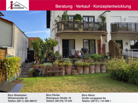Wohnen wie im eigenen Haus – gepflegte 3-Zimmer-Maisonettewohnung mit Terrasse & Gartenmitbenutzung, 55291 Saulheim, Maisonettewohnung