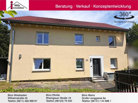 Kernsaniertes Einfamilienhaus mit Terrasse und großem Garten in ruhiger Lage von Ingelheim, 55218 Ingelheim am Rhein, Einfamilienhaus