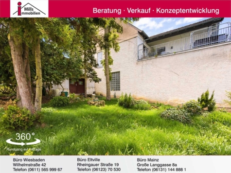 Ortsrandlage von Stadecken-Elsheim: Charmantes Einfamilienhaus mit Terrasse, Garten und schönem Fernblick, 55271 Stadecken-Elsheim, Grundstück gemischt genutzt
