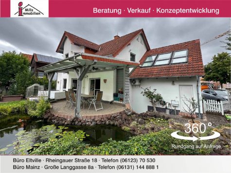 Freistehendes Traumhaus mit schönem Garten in ruhiger Lage von Trebur-Geinsheim, 65468 Trebur, Einfamilienhaus