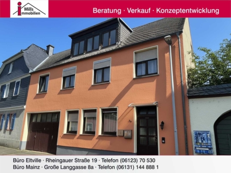 Großzügiges 2-3 Familienhaus mit toller Terrasse in sehr guter Lage von Oestrich-Winkel, 65375 Oestrich-Winkel, Renditeobjekt