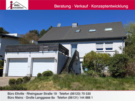 Freistehendes 1-2 Familienhaus mit sonniger Süd-Terrasse, 65232 Taunusstein, Einfamilienhaus