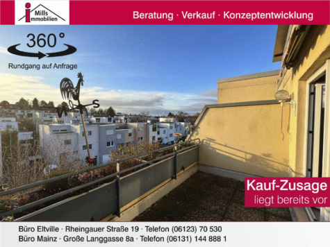 Super Lage in Mainz-Hechtsheim: Top Eigentumswohnung mit Balkon, 55129 Mainz, Wohnung