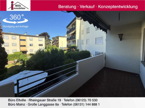 Schicke 4 ZKB-Eigentumswohnung mit sonnigem Balkon, 65343 Eltville am Rhein, Wohnung