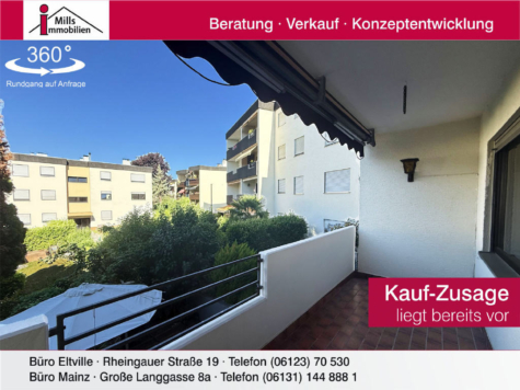 Schicke 4 ZKB-Eigentumswohnung mit sonnigem Balkon, 65343 Eltville am Rhein, Wohnung