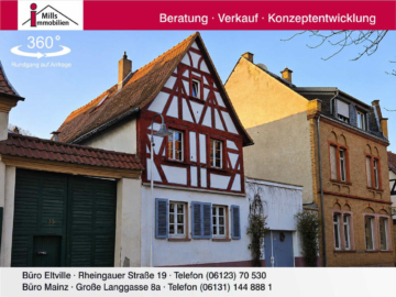 Historisches Fachwerkhaus im Zentrum von Flörsheim: Hübsches Einfamilienhaus + weitere Wohnung im Nebengebäude, 65439 Flörsheim am Main, Haus
