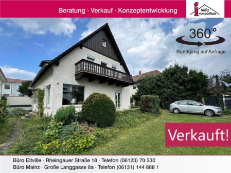 Charmantes Einfamilienhaus mit Terrasse und Garten, 65346 Eltville am Rhein, Einfamilienhaus