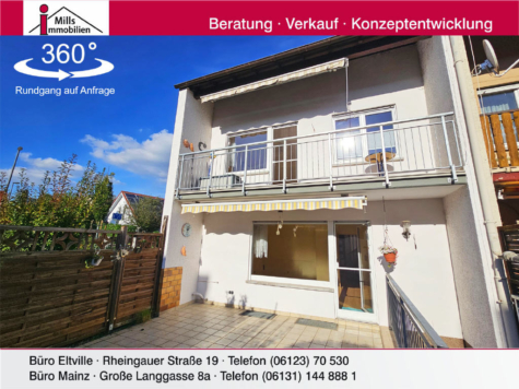 Tolles Einfamilienhaus mit Terrasse und ideal ausgerichtetem Garten, 65375 Oestrich-Winkel, Reiheneckhaus