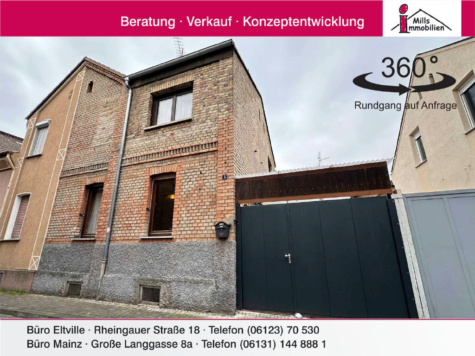 Hübsches kleines Einfamilienhaus mit Innenhof in Mainz-Kostheim, 55246 Wiesbaden, Einfamilienhaus