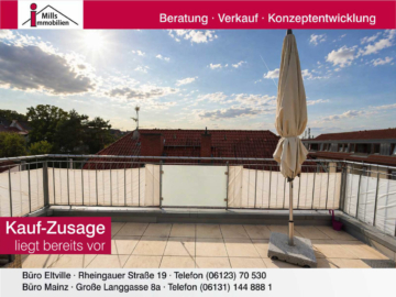 Moderne Eigentumswohnung mit Penthouse-Charakter und großer Dachterrasse in ruhiger Zentrumslage, 55128 Mainz, Wohnung