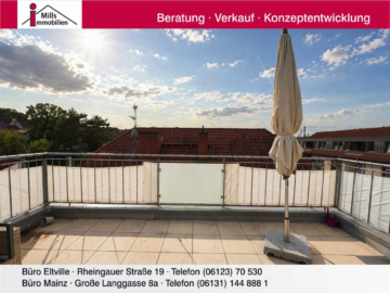 Moderne Eigentumswohnung mit Penthouse-Charakter und großer Dachterrasse in ruhiger Zentrumslage, 55128 Mainz, Wohnung