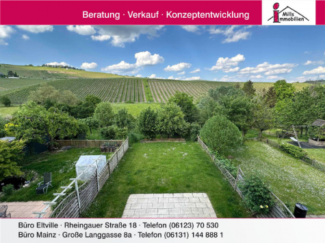 Großes Traumhaus mit tollem Weinbergblick und Garten, 65343 Eltville am Rhein, Doppelhaushälfte