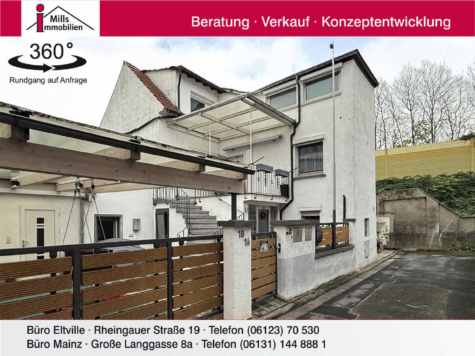 Charmantes 2 Parteienhaus + kleines Einfamilienhaus und weiteres Tiny-House zum Selbstausbau, 55283 Nierstein, Einfamilienhaus