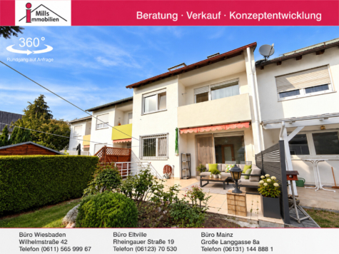 Großzügiges Einfamilienhaus mit sonnigem Garten in top Wohnlage von Mainz-Hechtsheim, 55129 Mainz, Reihenmittelhaus