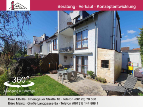 Top-Einfamilienhaus mit Terrasse und schönem Garten, 65375 Oestrich-Winkel, Reiheneckhaus