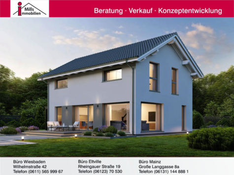 Schönes Baugrundstück ideal für ein Einfamilienhaus teilweise mit Fernblick in schöner Wohnlage, 65345 Eltville am Rhein, Einfamilienhaus