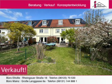 Modernes Niedrigenergiehaus mit Terrasse und schönem eingewachsenem Garten in guter Lage, 65366 Geisenheim, Reihenhaus