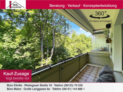 Top geschnittene Eigentumswohnung mit schönem Balkon in ruhiger Lage, 55122 Mainz, Wohnung