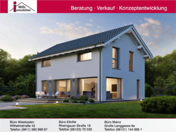 Schönes Baugrundstück ideal für ein Einfamilienhaus teilweise mit Fernblick in schöner Wohnlage von Eltville-Rauenthal, 65345 Eltville am Rhein, Einfamilienhaus