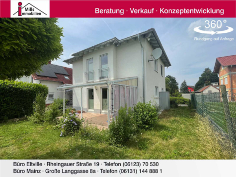 Traumhaftes, freistehendes Einfamilienhaus mit Terrasse und sonnigem Garten in ruhiger Lage, 55411 Bingen am Rhein, Einfamilienhaus