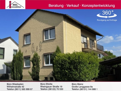 Hübsches freistehendes Einfamilienhaus mit Terrasse und Balkon in ruhiger Lage von Sulzheim, 55286 Sulzheim, Einfamilienhaus
