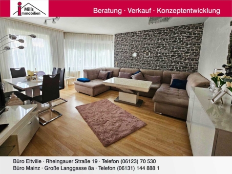 Schöne helle 3 ZKB-Wohnung mit Süd-Balkon, 65344 Eltville am Rhein, Etagenwohnung