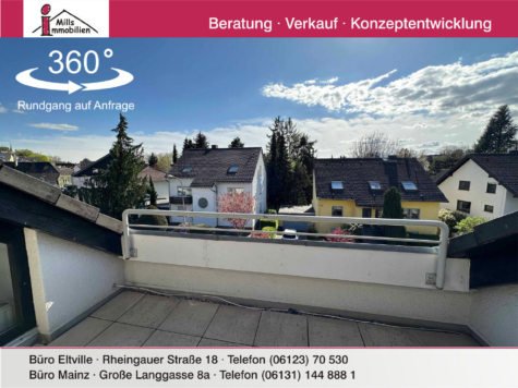 Helle Dachgeschoss-Maisonette-Wohnung mit super sonnigem Süd-West-Balkon, 55129 Mainz, Wohnung