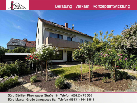 Großes, top-gepflegtes Einfamilienhaus mit schönem Garten, 65375 Oestrich-Winkel, Doppelhaushälfte