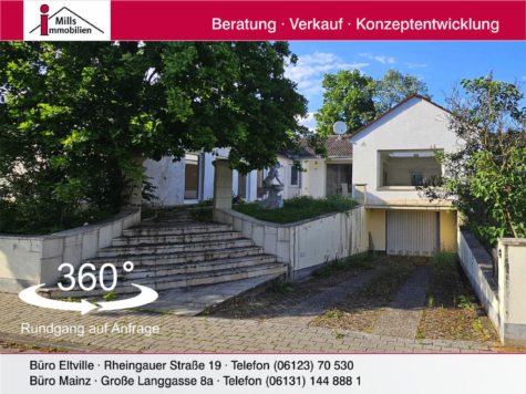 Traumhaft, luxuriöser Bungalow mit Terrasse und schönem Garten, 65239 Hochheim am Main, Einfamilienhaus