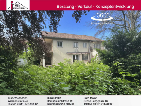 1-A-Lage in Mainz Hartenberg-Münchfeld Beeindruckendes, vielseitig nutzbares 1 bis 3 Familienhaus, 55122 Mainz, Wohngrundstück
