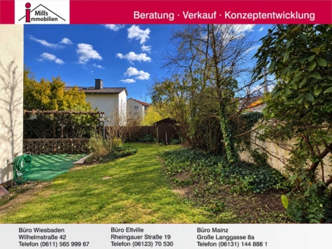 Freistehendes charmantes Einfamilienhaus mit großem Garten in ruhiger Lage, 55120 Mainz, Wohngrundstück