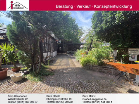 Historisches Fachwerkanwesen mit Nebengebäude, großem Weinberg und Rheinblick, 65375 Oestrich-Winkel (Waldacker), Sonstige