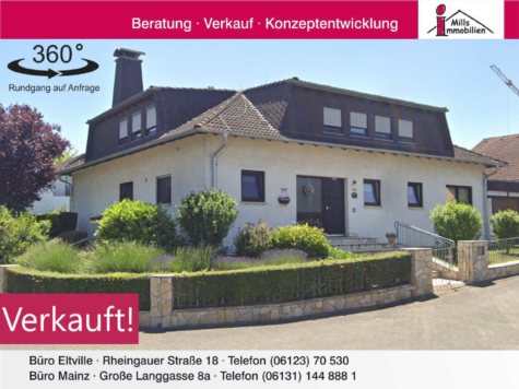 Großzügiges, freistehendes 1-2 Familienhaus mit super schönem Garten in guter Lage, 55271 Stadecken-Elsheim, Einfamilienhaus