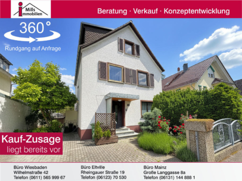 Großzügiges 1-2 Familienhaus mit Terrasse und traumhaftem Garten in Top-Wohnlage der Mainzer Oberstadt, 55131 Mainz, Einfamilienhaus