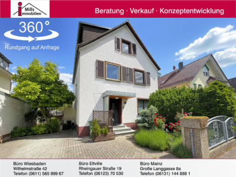 Großzügiges 1-2 Familienhaus mit Terrasse und traumhaftem Garten in Top-Wohnlage der Mainzer Oberstadt, 55131 Mainz, Einfamilienhaus